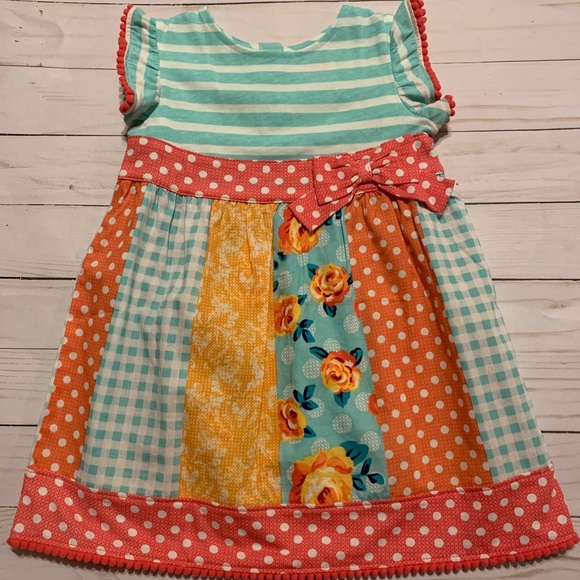 Nursery Rhyme Flutter Sleeve Dress - Picture 1 of 6